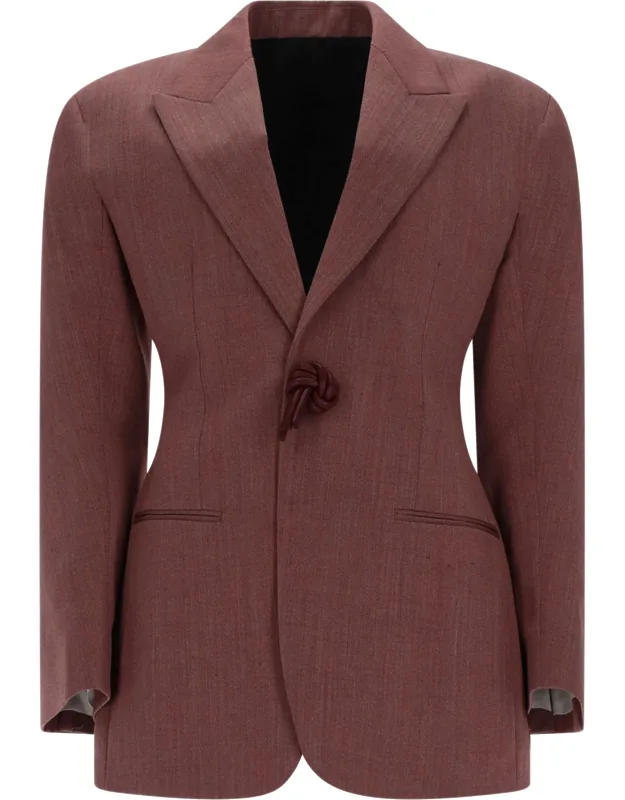 Blazer In Wool And Linen