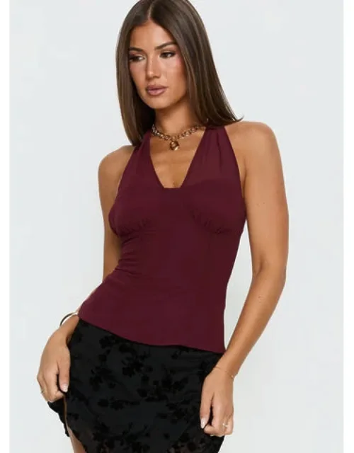 Lynford Chiffon Detail Halter Top