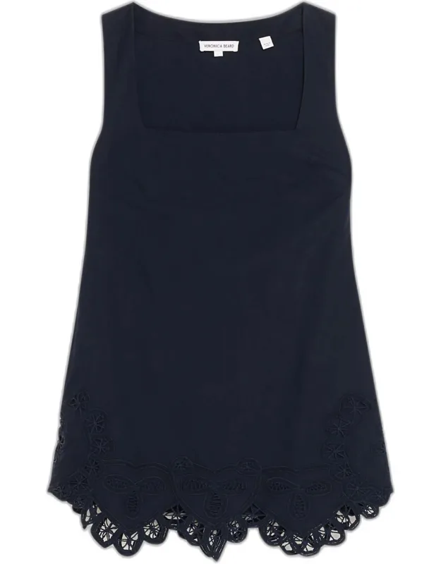 Lace Cotton Mini Dress