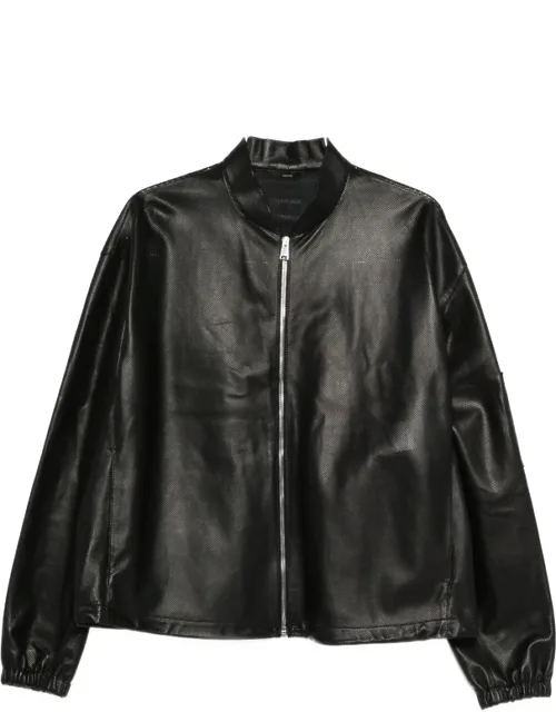 Zip-up Leather Jacket