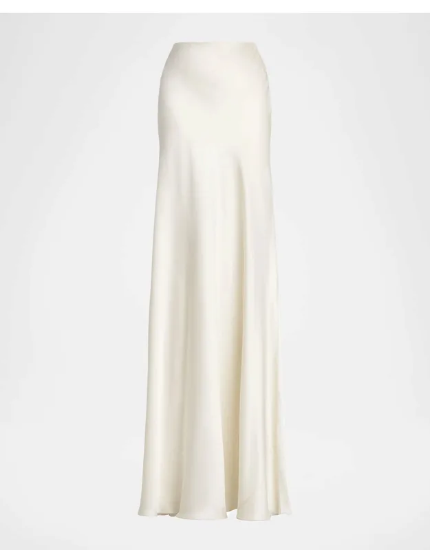 Masina Stretch Satin Maxi Skirt