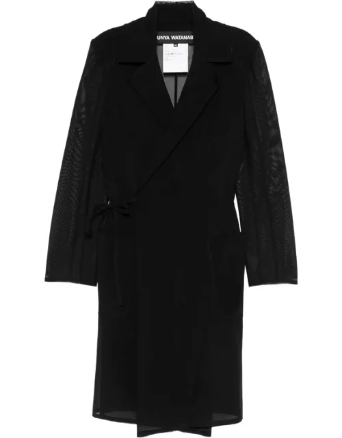Mesh-panel Coat