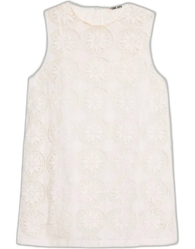 Embroidered Shift Dress