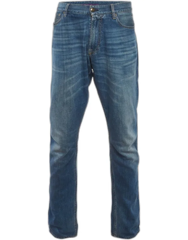 Washed Denim Slim Fit Jeans