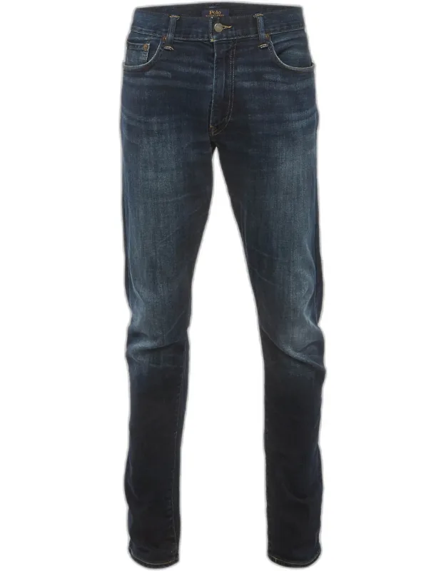Faded Denim Slim Jeans