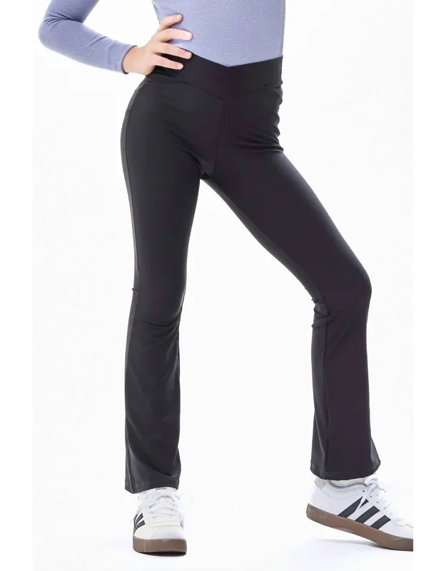 Crossover Waist Flare Pants