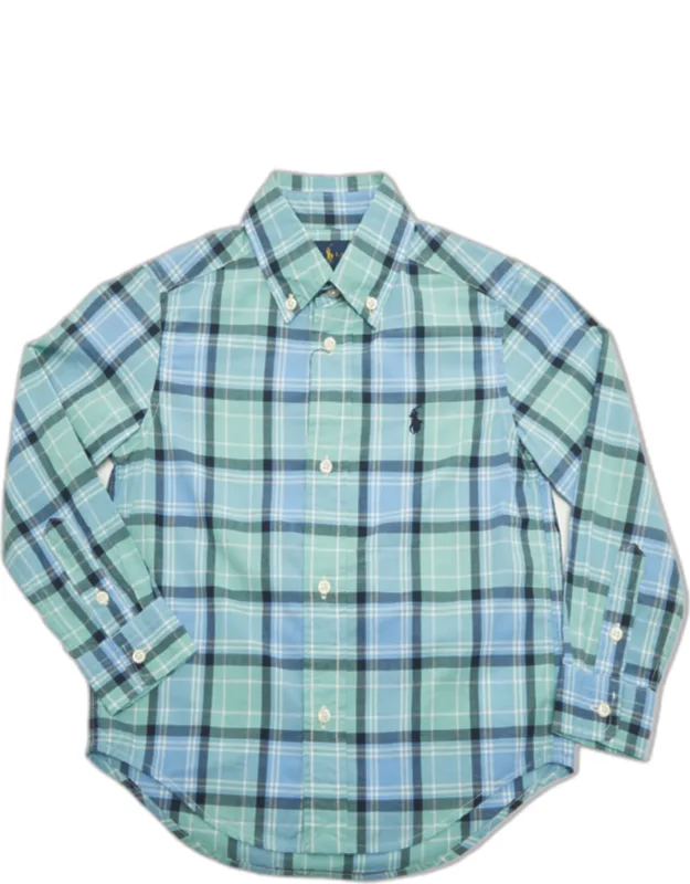 Plaid Print Cotton Shirt