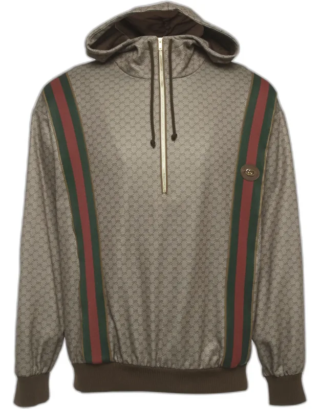 Monogram Jersey Web Trim Hoodie