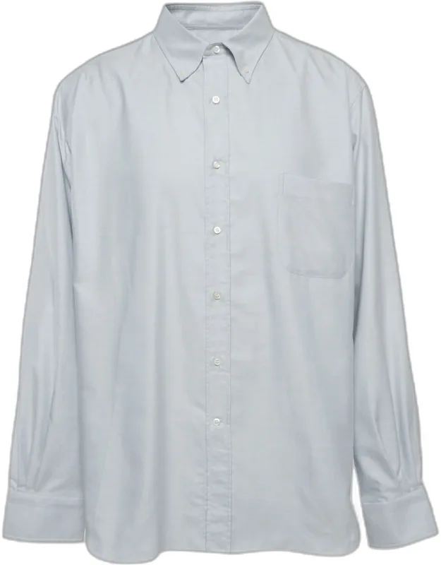 Oxford Cotton Button Up Long Sleeve Shirt