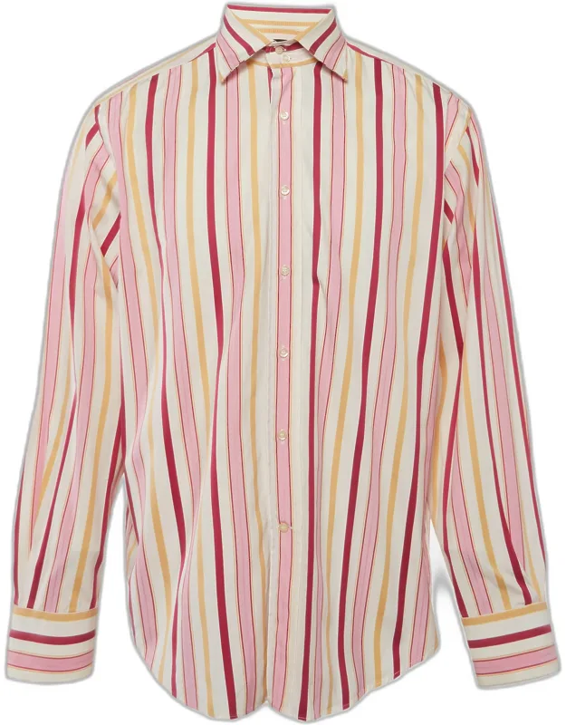 Striped Cotton Long Sleeve Shirt