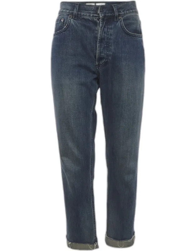 Raw Edge Hem Boyfriend Jeans