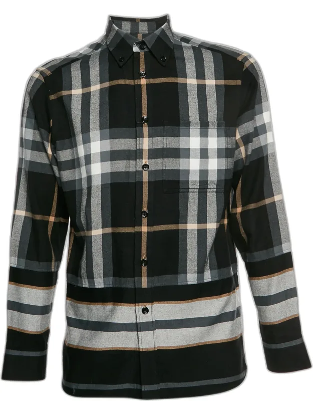 Creeton Check Cotton Flannel Button Up Shirt
