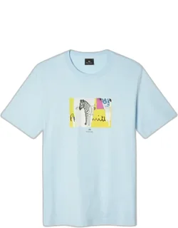 Organic-cotton 'patch Zebra' T-shirt