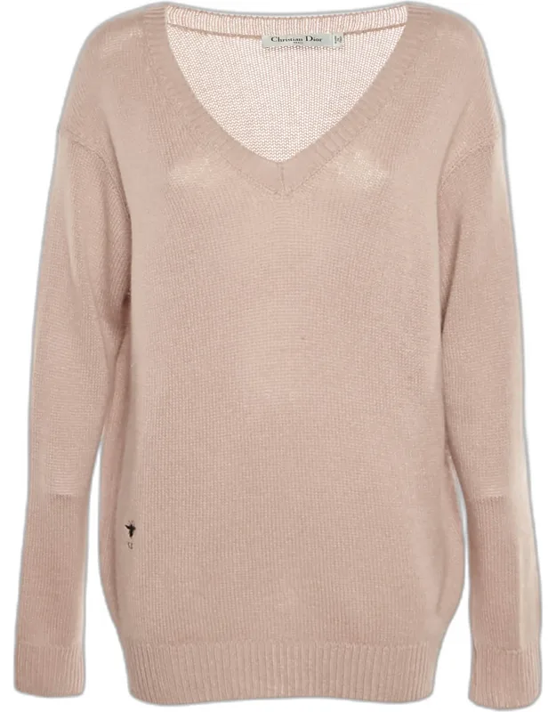 Wool Knit V-neck Sweater