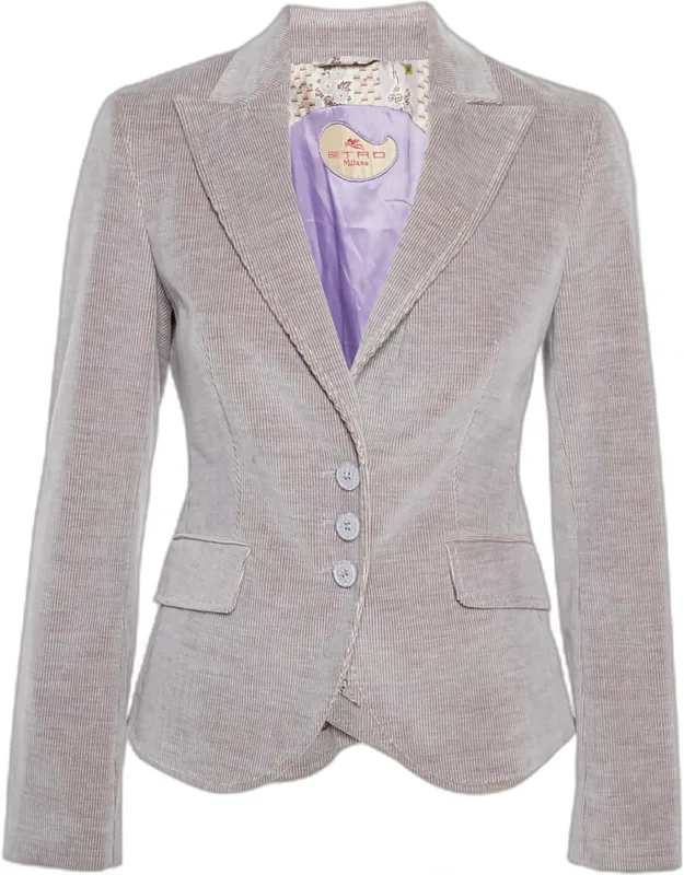 Lilac Corduroy Blazer
