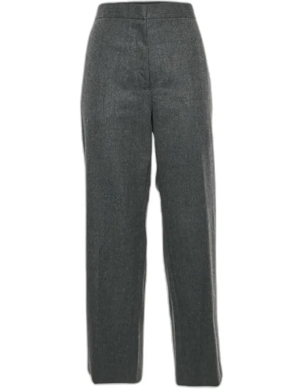 Wool Straight Fit Trousers
