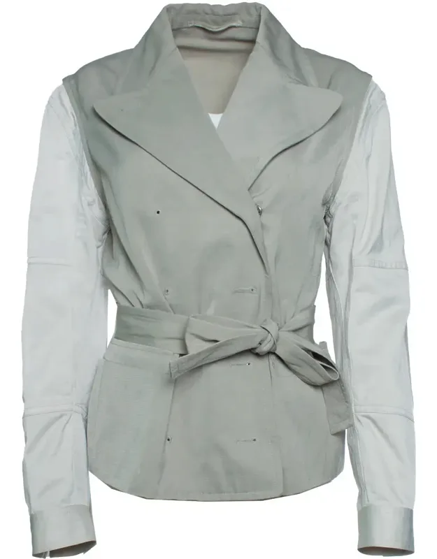 Blazer Trench Coat With Belt
