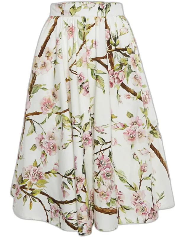 Flared Knee-length Skirt