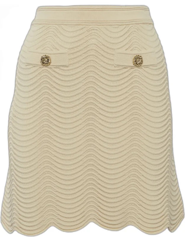 Textured Knit Mini Skirt