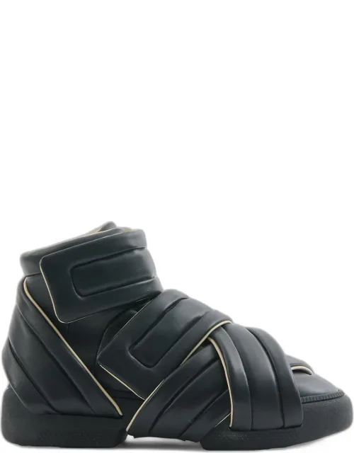 Future Show Leather Grip-strap High-top Sneakers