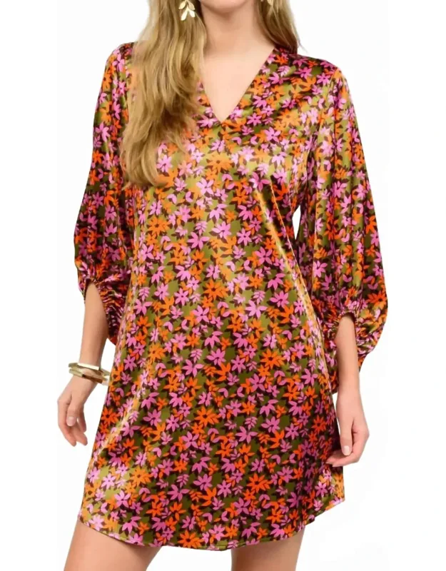 Deep V-neck Dress