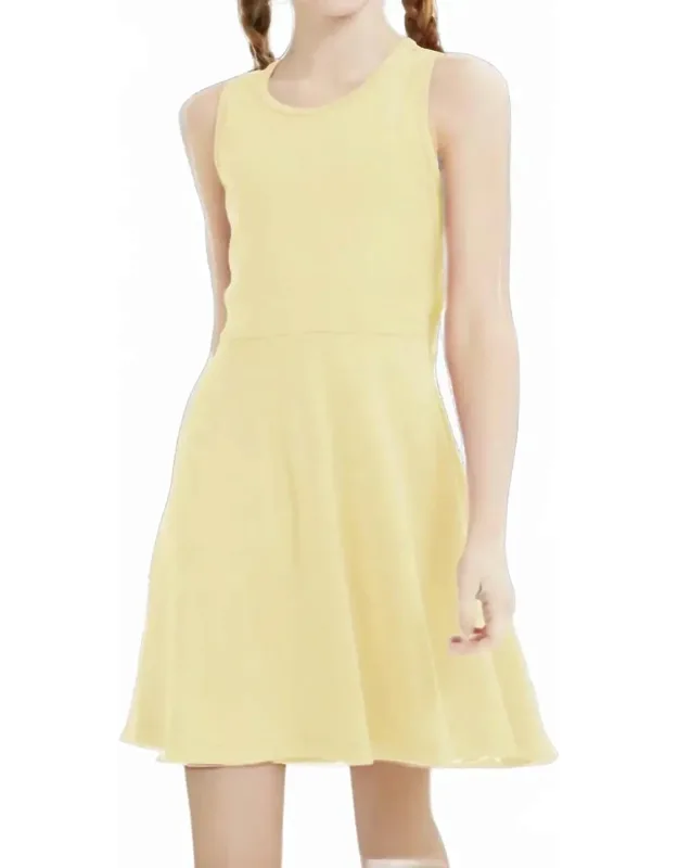 Daisy Cutout Back Sleeveless Dress