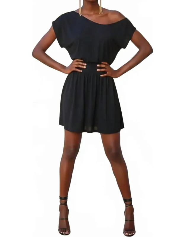 Drop Shoulder Mini Dress