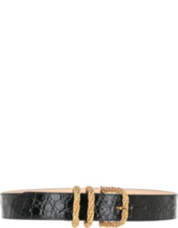 Croc Embossed Belt