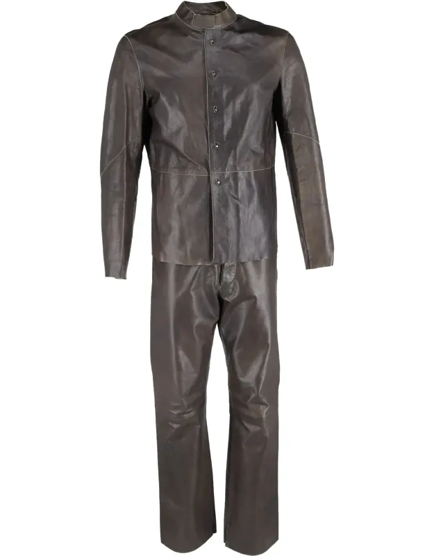 Jacket And Trousers In Leather