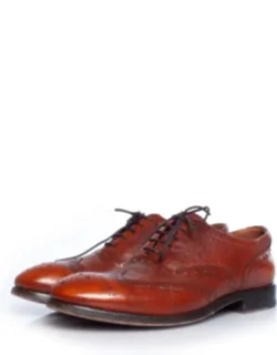 Broque Leather Lace-up Shoes