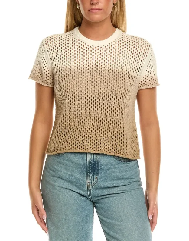 Poppy Short Sleeve Cashmere-blend Sweater