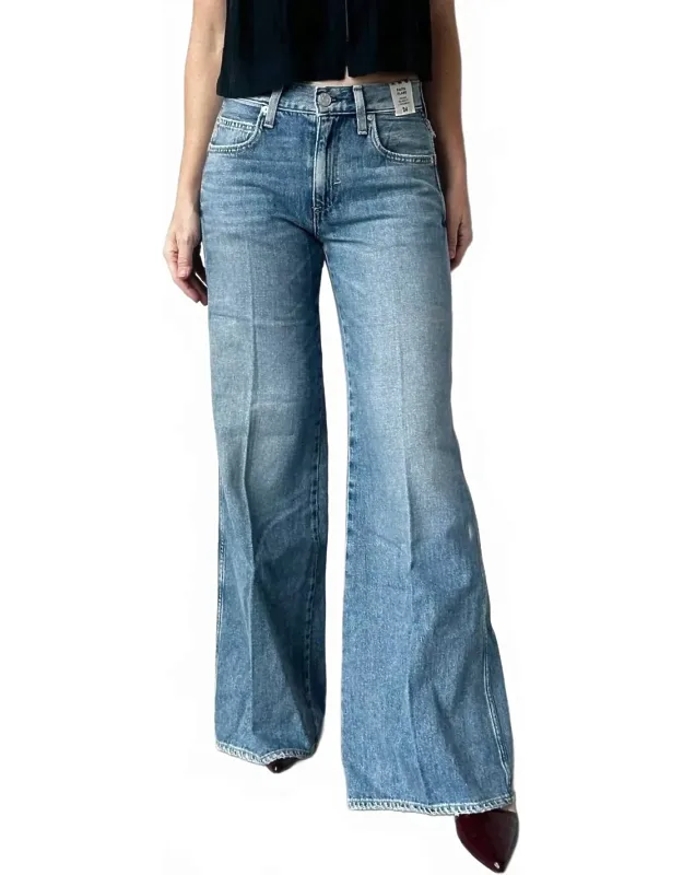 Faith Mid Rise Flare Jeans