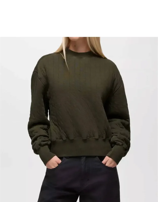 Relaxed-fit Crewneck Pullover Top
