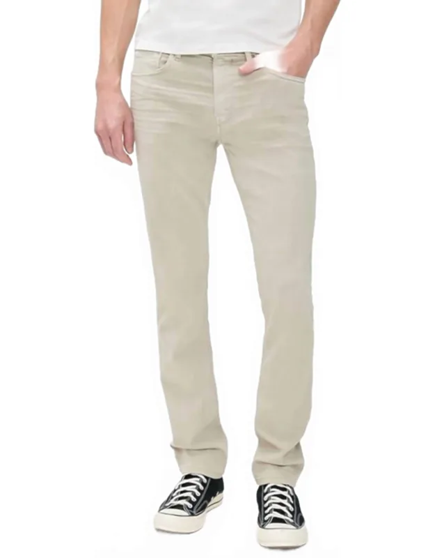 _transcend Federal Slim Straight Jean In Dusty Brown Hue, 34" Inseam_