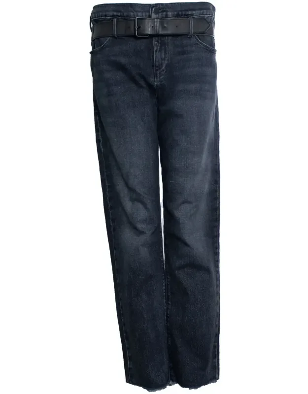 Wide Leg Jeans With Belt