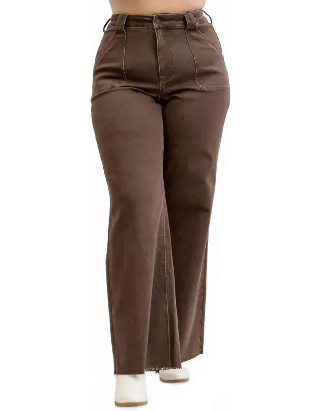 Retro High Waist Wide Leg Jeans
