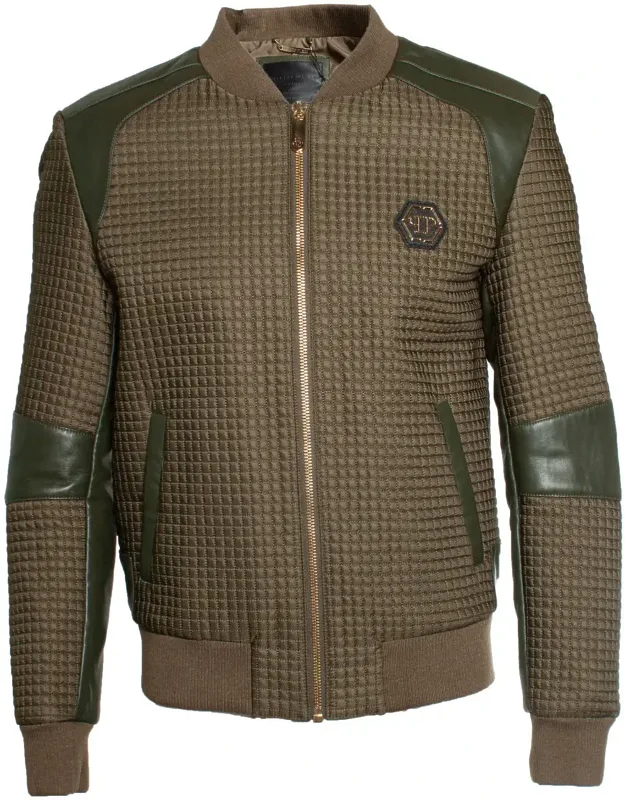 Quilted Bomber Jacket