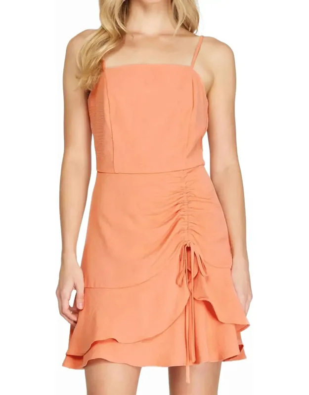 Ruched Mini Dress
