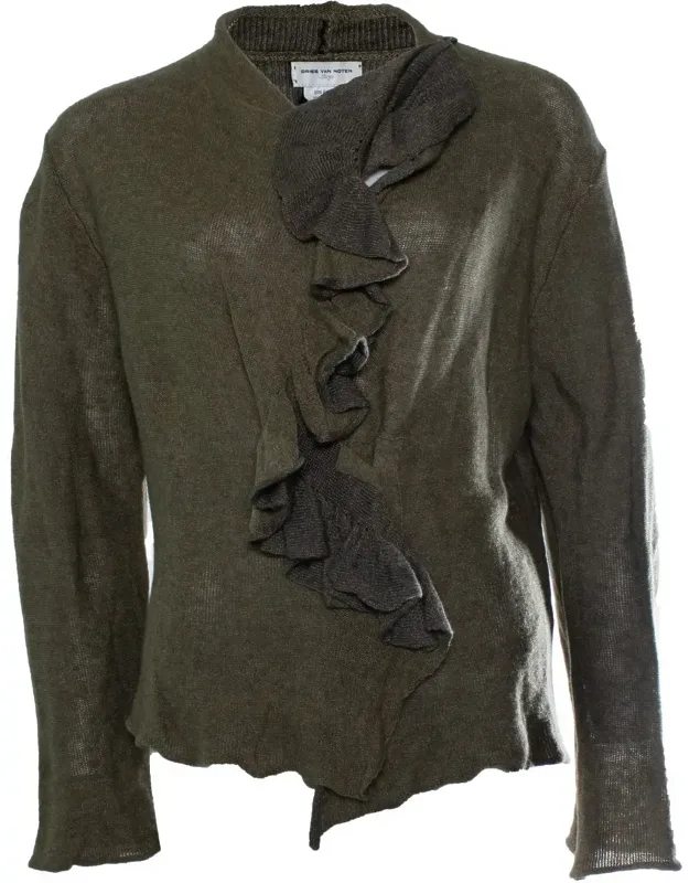 Ruffled Cardigan