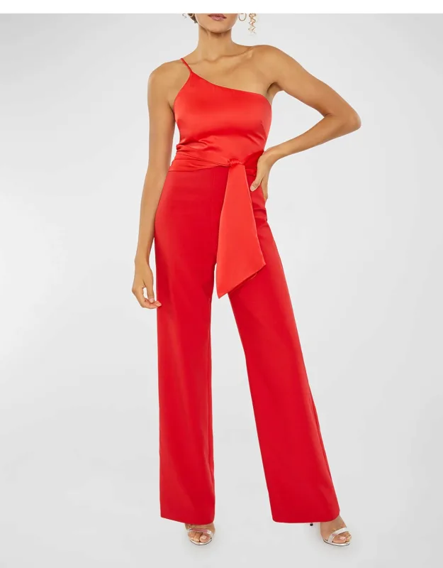 Tailored One-shoulder Jumpsuit