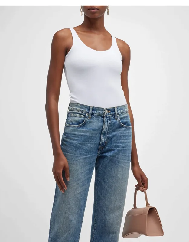 Rib V-neck Tank Bodysuit