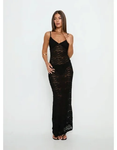 Lace V Neck Maxi Dress
