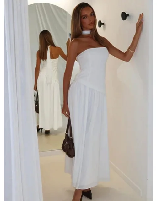 Odela Strapless Drop Waist Maxi Dress