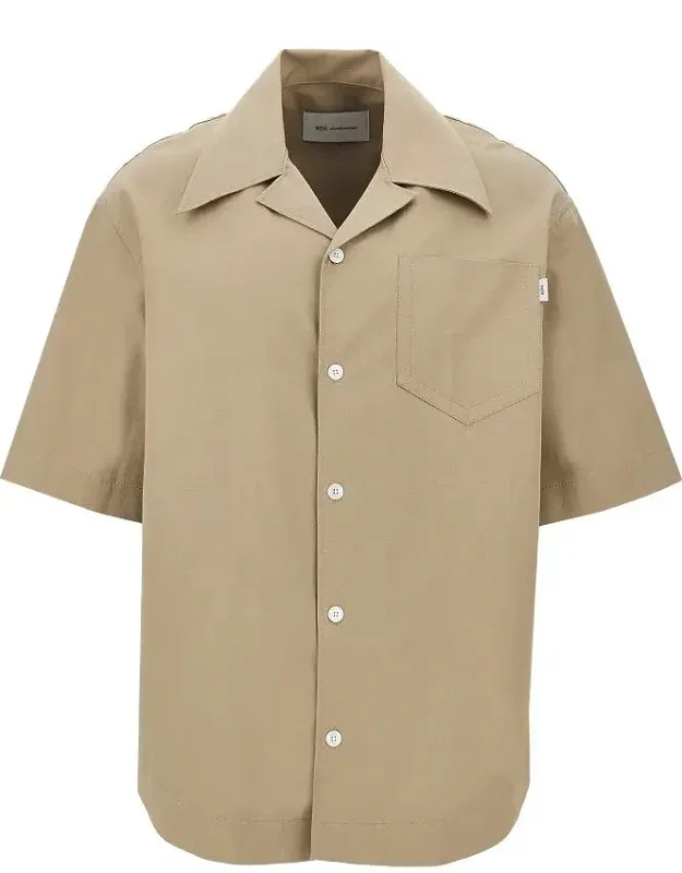 Cotton Gabardine Bowling Shirt