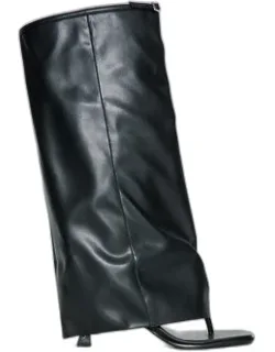 Open Toe Knee High Boots