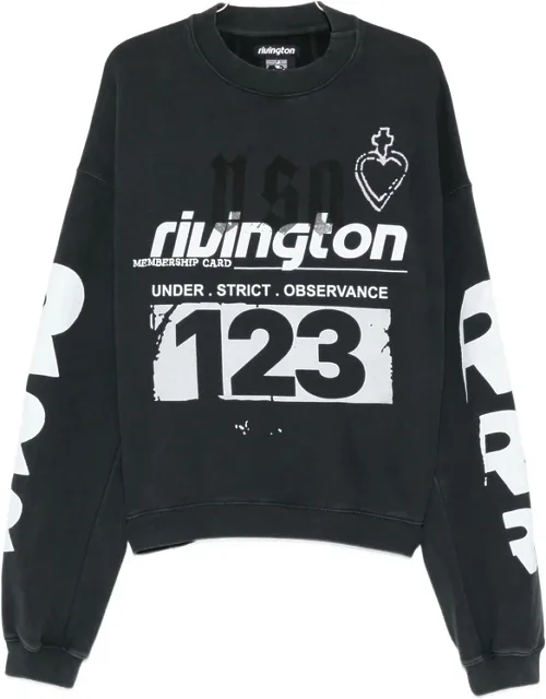 Graphic-print Logo-sleeve Sweatshirt