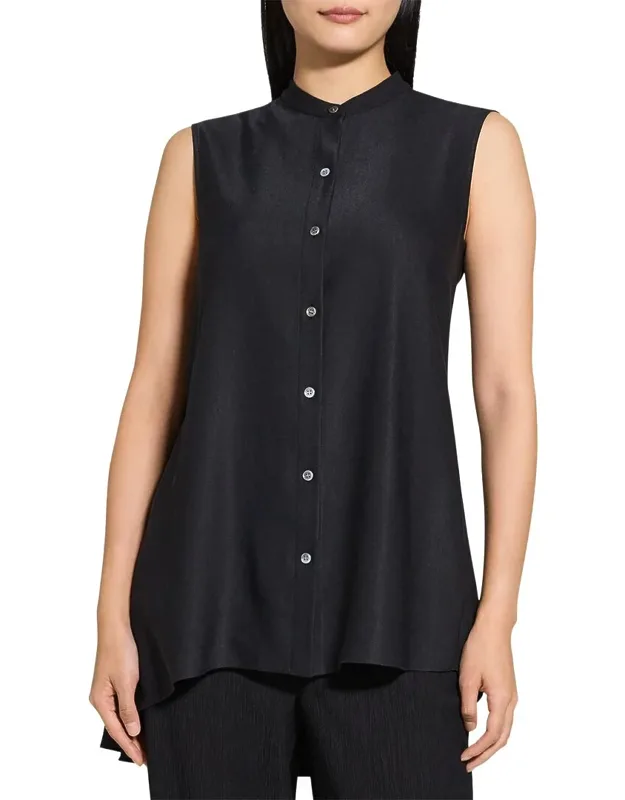 Sleeveless Tunic Linen-blend Dress