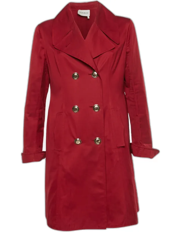 Gabardine Double Breasted Trench Coat