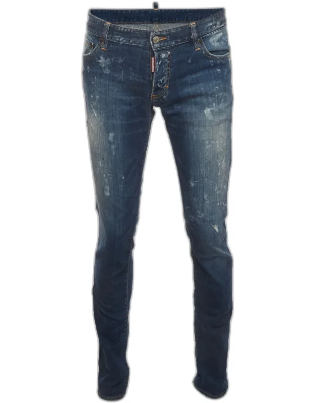 Distressed Denim Slim Fit Jeans