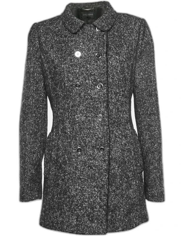 Tweed Double Breasted Coat